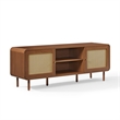 Crosley Nora Record Player Cabinet With Vinyl Storage in Walnut