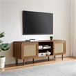 Crosley Nora Record Player Cabinet With Vinyl Storage in Walnut