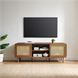 Crosley Nora Record Player Cabinet With Vinyl Storage in Walnut