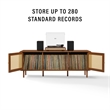 Crosley Nora Record Player Cabinet With Vinyl Storage in Walnut