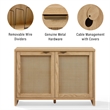 Crosley Maeve Record Player Cabinet With Vinyl Storage in Ash