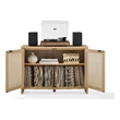 Crosley Maeve Record Player Cabinet With Vinyl Storage in Ash