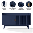 Crosley Skylar Record Player Cabinet With Vinyl Storage in Navy