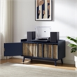 Crosley Skylar Record Player Cabinet With Vinyl Storage in Navy