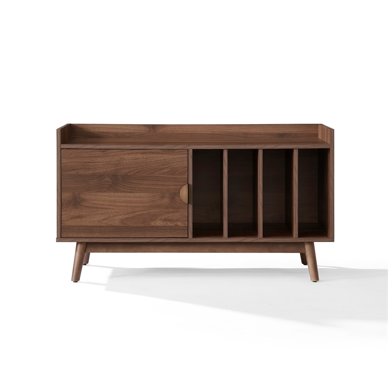 Crosley Skylar Record Player Cabinet With Vinyl Storage in Walnut