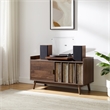Crosley Skylar Record Player Cabinet With Vinyl Storage in Walnut