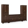 Crosley Tara 3-Piece Entertainment Center in Brown