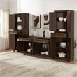 Crosley Tara 3-Piece Sideboard And Pantry Set in Brown