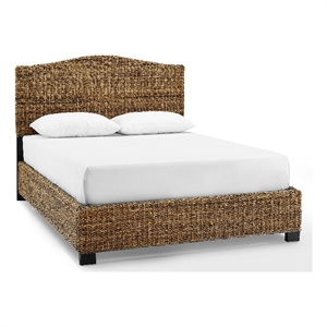 Crosley Serena Rattan Full Bed in Banana Leaf