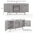 Crosley Liam Corner Fireplace TV Stand For Up To 65