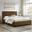 Crosley Edgewater Curved Queen Bed in Seagrass