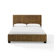 Crosley Edgewater Curved Queen Bed in Seagrass