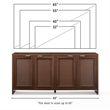 Crosley Furniture Kenji Modern Media Console Sideboard in Rattan Brown