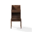 Crosley Furniture Luna Single Record Stand w Crate-Style Storage in Walnut