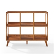 Crosley Furniture Asheville 6 Cube Record Player Stand w Storage in Walnut