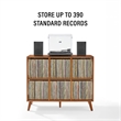 Crosley Furniture Asheville 6 Cube Record Player Stand w Storage in Walnut
