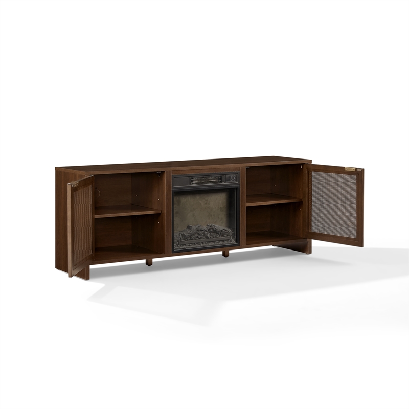 Kenji Modern Fireplace Entertainment Center w Storage for 65