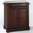 Crosley Furniture Alexandria Wood Portable Kitchen Island in Mahogany