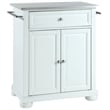 Crosley Furniture Alexandria Wood Portable Kitchen Island in White