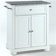 Crosley Furniture Alexandria Wood Portable Kitchen Island in White/Gray