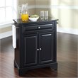 Crosley Furniture LaFayette Solid Wood Portable Kitchen Island in Black