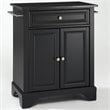 Crosley Furniture LaFayette Solid Wood Portable Kitchen Island in Black