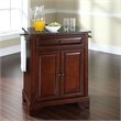 Crosley Furniture LaFayette Wood Portable Kitchen Island in Mahogany/Black