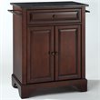 Crosley Furniture LaFayette Wood Portable Kitchen Island in Mahogany/Black