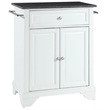 Crosley Furniture LaFayette Wood Portable Kitchen Island in White/Black