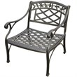 Crosley Furniture Sedona Aluminum Patio Club Chair in Charcoal Black