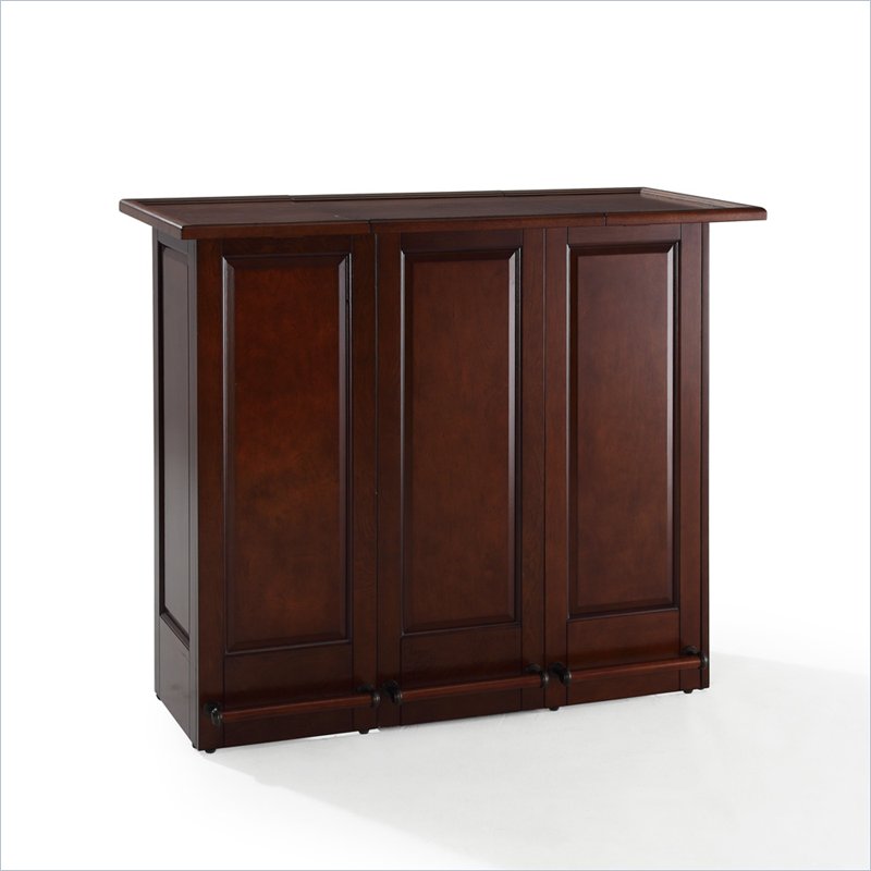 Folding Home Bar crosley mobile folding home bar in vintage mahogany with Folding Home Bar crosley mobile folding home bar in vintage mahogany with