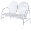 Crosley Griffith Metal Patio Loveseat in White