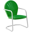 Crosley Furniture Griffith 3 Piece Metal Patio Conversation Set in Green