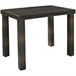 Crosley Palm Harbor 5 Piece Wicker Patio Counter Height Dining Set in Brown