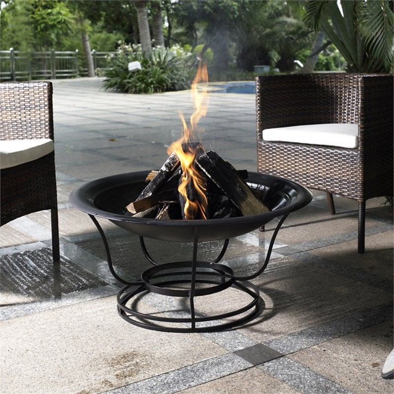 Crosley Buckner Patio Fire Pit Bowl In, Are Fire Pits Good For The Environment