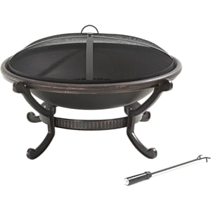 Crosley Ashland Patio Fire Pit Bowl in Black