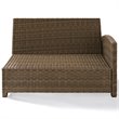 Crosley Furniture Bradenton Fabric Right Arm Patio Loveseat in Sangria Red
