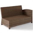 Crosley Furniture Bradenton 4 Piece Fabric Patio Sectional Set in Sand