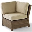Crosley Furniture Bradenton 4 Piece Fabric Patio Sectional Set in Sand