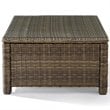 Crosley Furniture Bradenton 4 Piece Fabric Patio Sectional Set in Sand