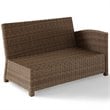Crosley Furniture Bradenton 5 PC Fabric Patio Sectional Set in Weathered Sand