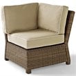 Crosley Furniture Bradenton 5 PC Fabric Patio Sectional Set in Weathered Sand