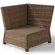 Crosley Furniture Bradenton 5 PC Fabric Patio Sectional Set in Weathered Sand