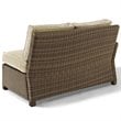 Crosley Furniture Bradenton 5 PC Fabric Patio Sectional Set in Weathered Sand