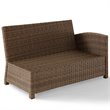 Crosley Furniture Bradenton 5 Piece Fabric Patio Sectional Set in Sand