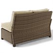 Crosley Furniture Bradenton 5 Piece Fabric Patio Sectional Set in Sand
