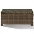 Crosley Furniture Bradenton 3 Piece Fabric Patio Sofa Set in Brown and Navy