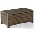 Crosley Furniture Bradenton 2 Piece Fabric Patio Sofa Set in Brown/Sangria Red