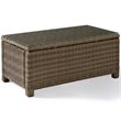 Crosley Furniture Bradenton 3 Piece Fabric Patio Sofa Set in Brown/Sangria Red