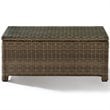 Crosley Furniture Bradenton 4 Piece Fabric Patio Sofa Set in Brown and Sand